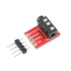 호환 5PCS TRRS 3.5mm 오디오 소켓 잭 브레이크 아웃 헤드폰 MP3 전문 모듈 MM 보드