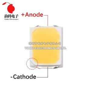 호환 100pcs 2835 1W 0.5W LED SMD 2800-3200K 흰색 3V 18V 150MA 고휘도