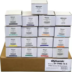 대부분의 국산 및 수입 차량을 위한 다이내믹 DY-TPMS-16-A TPMS 서비스 수리 키트 모음 400피스