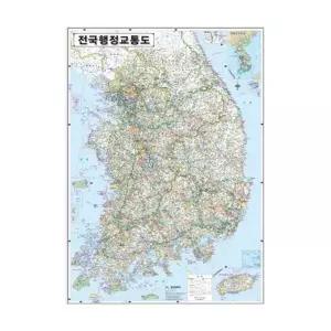 지도 전국행정지도 코팅 개(1개입)