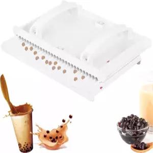 TREEYX 수동 타피오카 펄 메이커 기계 3-12mm DIY 도구 성형 필 타로 볼 카사바(원색 8MM)