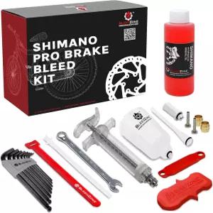 시마노 유압 브레이크용 블리드존 프로 브레이크 블리드 키트 120ml 미네랄 오일이 함유된 자전거 - 도로