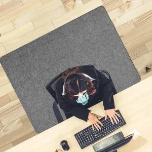 하드우드 바닥 및 타일용 플래풋 책상 의자 매트 55 x35 롤링 의자용 대형 미끄럼 방지 소재 컴퓨터 러그