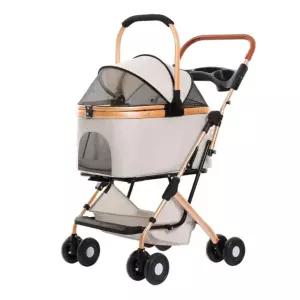 강아지저상형유모차 소형견유모차 강아지웨건 개모차 고양이 펫웨건 분리형 다견 펫모차 저상형