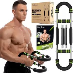 소틀린 트위스터 팔 트레이너 조절 가능한 12가지 저항 수준 4-스프링 장착 시 20-110파운드 상체