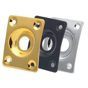 레스폴 LP 텔레  일렉트릭 기타 베이스 곡선형 매립형 직사각형 출력 잭 플레이트 호환 크롬