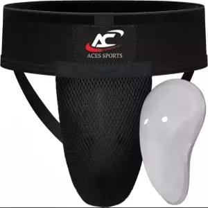 젤 컵 복싱 조크 스트랩 킥복싱 사타구니 가드가 있는 ACES 스포츠 가드
