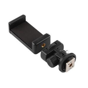 카메라 핫슈 폰 삼각대 마운트 어댑터 360 ° 캐논 호환 니콘 소니호환 DSLR 회전식 휴대폰 핸드폰 홀더 모