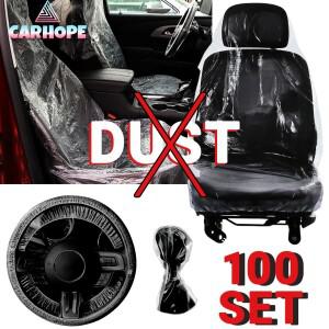 [호환품]일회용 자동차 시트 커버 투명 플라스틱 보호대 (휠 기어 레버 핸드 브레이크 포함)