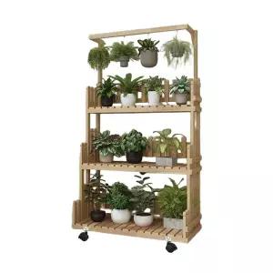 원목 화분 거치대 정리대 다이 받침대 다육이 선반 진열대 베란다