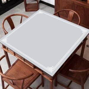 마작 테이블 매트 미끄럼 방지 내구성 소음 감소 포커 패드 세탁 가능 카드룸 가정용 원형 패턴