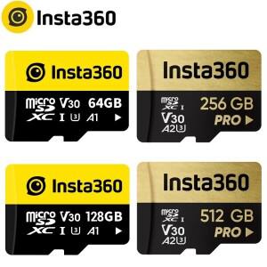 인스타360 호환 MicroSD 카드 360 X4 X3 ONE X2 RS 마이크로 SD 메모리 64GB 128GB 256G 512G 고속  액세서