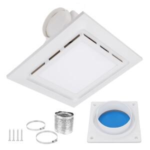 욕실 환풍기 조명 포함 1 소네스 140 CFM 조용한 천장 장착 샤워 90-265V