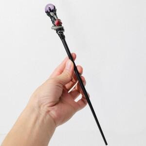 천연 크리스탈 마술 지팡이 마녀 수제 휴대용 할로윈 소품