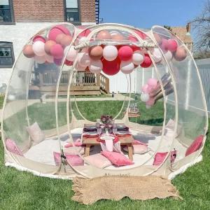 스크린 하우스 팝업 야외 캠핑 텐트 540도 완전 투명 논 데드 코너 가제보