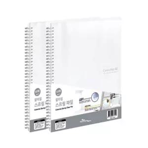 칼라칩 스프링화일 A4 40매 투명 부품 소모품 자재 파츠