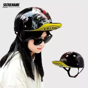 소두핏 오토바이 바이크 헬멧 레트로 스냅백 반모 스쿠터