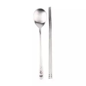 1벌 무광숟가락세트 젓가락수저세트 무광 숟가락 파란우산 (WFKBZZA)