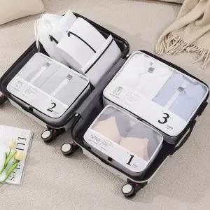 여행용 여행 세면도구 캐리어 정리 압축 파우치 세트 (WFKBKYI)