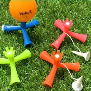 [하프클럽/]삼발이 골프티 줄티 높이조절 분실방지 라운딩 4p