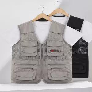 [하프클럽/]남성 3컬러 아웃도어조끼 멀티포켓 메쉬조끼 여름조끼