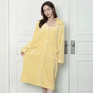 삐로 카라 원피스 겨울 울트라밍크 긴소매 잠옷 홈웨어 파자마 5colors