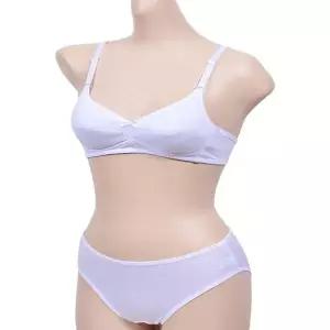 [하프클럽/]주니어 에어쿨 패턴 속옷 노와이어 2단계 매쉬 제품 순백색