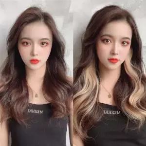 롤링볼륨 포인트 컬러 헤어피스 붙임머리 221026 WB19840