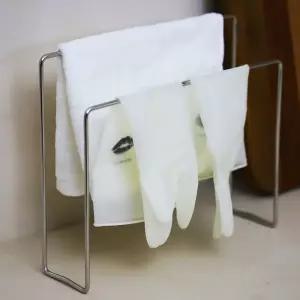 주방 고무장갑 스텐 걸이 걸이대 행주걸이 304 싱크대 거치대 홀더 수건 건조대 비치형