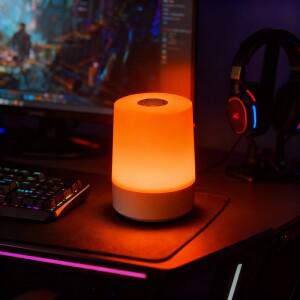 현대적인 스타일의 LED RGB 무드등 부드러운 빛  실린더 디자인 터치 컨트롤 충전식 침대 옆 램프 가정용