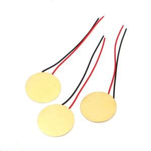 DIY 버즈 압전 피에조 세라믹 구리 시트 사운더 센서 트리거 드럼 디스크 포함 10 개 25mm