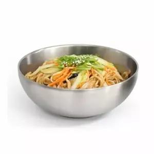 스텐 HM58CU86 샤틴무광 이중 냉면그릇 23cm