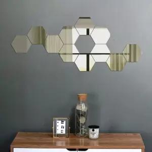 아크릴 거울 벽걸이 인테리어 육각 12P (WFKBLF9)