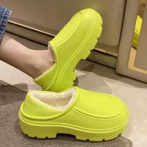 겨울슬리퍼 여성용 푹신한 초경량 털안감 5컬러 슬리퍼 (WFKBKJU)