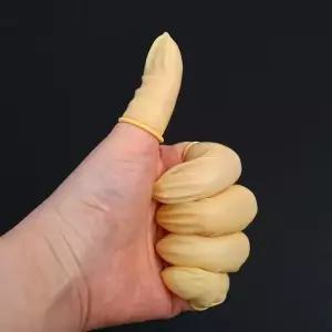 50g골무 라텍스핑거코트 정전기방지 50g 방지 고무골무 황색 (WFKBBEI)