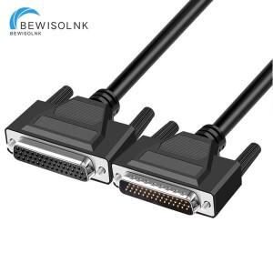 순수 구리 DB44 연장 케이블 3 행 핀 남성-남성 데이터 코어 0.5M