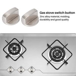 브러시드 금속 가스 스토브 손잡이 조리기 제어 스위치 레인지 오븐 버너 호브 주방 교체 A