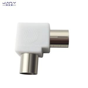 L형 9.5 회전 암 팔꿈치 90도 케이블 텔레비전 안테나 대나무 헤드 직각 IEC 남성