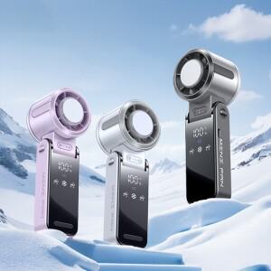 4000mAh 반도체 냉동 미니 휴대용 팬 터빈 고속 폭력 전기 접이식 목 아이스 팩 소형