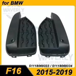 - BMW 호환 F16 X6 35i 35iX 50iX 앞 범퍼 안개등 그릴 그릴 커버 51118069333 51118069334