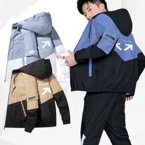 [하프클럽/]남자패딩 아노락 간절기 아우터 집업 방풍 후드 점퍼 바람막이