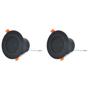 A93P 2Pcs 3인치 천장 홈 스피커 10W 방습 풀 레인지 음악 커버 패션 오디오 시스템 블랙