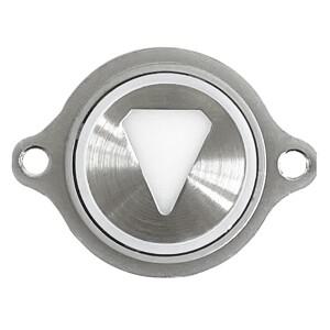 KONE 엘리베이터 푸시 버튼 라운드 귀 포함 매트 블랙 미러 엣지 레드/화이트/블루 라이트 KDS50 1개