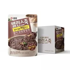 샘표 밸런스죽 동지 찹쌀 통팥죽 420g 6개