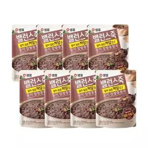 샘표 밸런스죽 동지 찹쌀 통팥죽 420g 8개