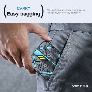 샤오미 V37 프로 미니 드론 카메라  4K HD 와이파이 FPV 포켓 리모컨 헬리콥터 쿼드콥터 용 크리스마스 선