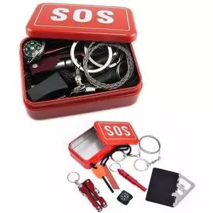 비상 재난 응급 키트 생존키트 6종 야외 야생도구 (WFKBRO7)