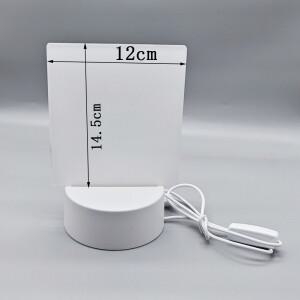 호환 5개 블랭크 프린트 가능한 승화 아크릴 포토 랜턴 사진 램프 크리스마스 맞춤형 조명 장식