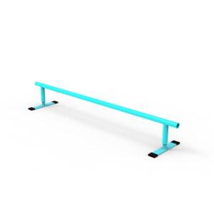 스케이트보드레일 롱보드 난간대 묘기 기물 원형봉 사각일체형2m 높이25cm