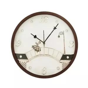 엔틱 발레리나 원형 벽시계 1P 거실 비즈 벽걸이 시계 (KYR-WB30E0C)
